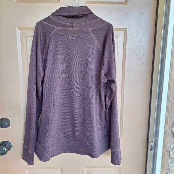 Kuhl Womens XL High Neck Sweater Hiking Outdoors Thumb Holes Gorpcore Granola - Picture 4 of 8